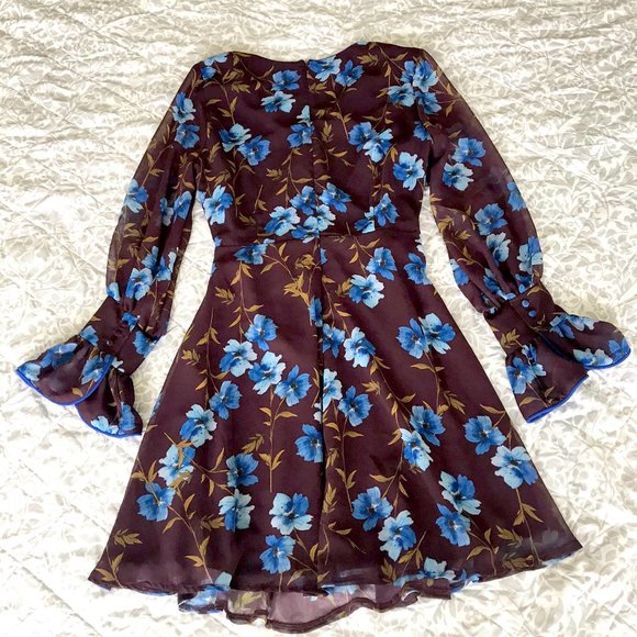 Neiman Marcus Floral Mini Dress 10 - Picture 4 of 6